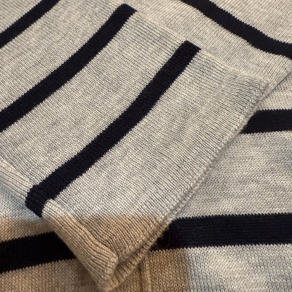 41 Hawthorn Women’s Lightweight Silk Blend Striped Turtleneck NWOT Size M - Picture 4 of 7